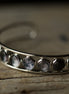 Moon Phase Silver Cuff Bracelet