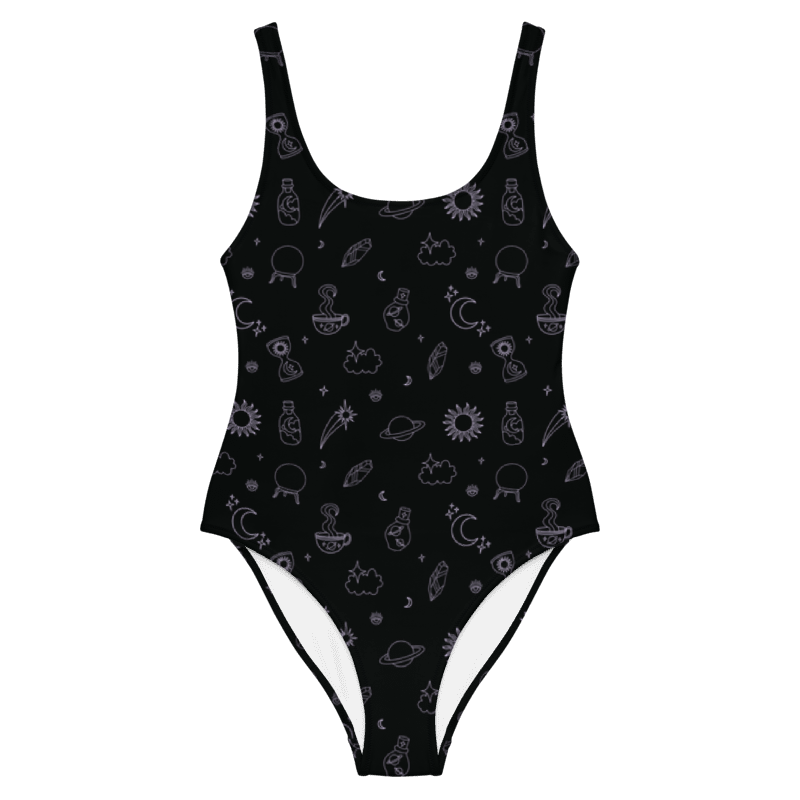 Woman's Swimsuit 1-Piece Low Back Celestial Magick