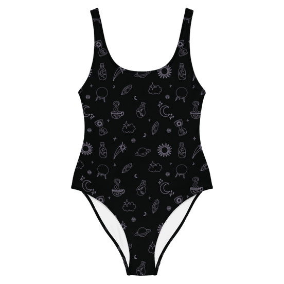 Woman's Swimsuit 1-Piece Low Back Celestial Magick