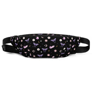 Black Crystal Moon Moth Belt Bag