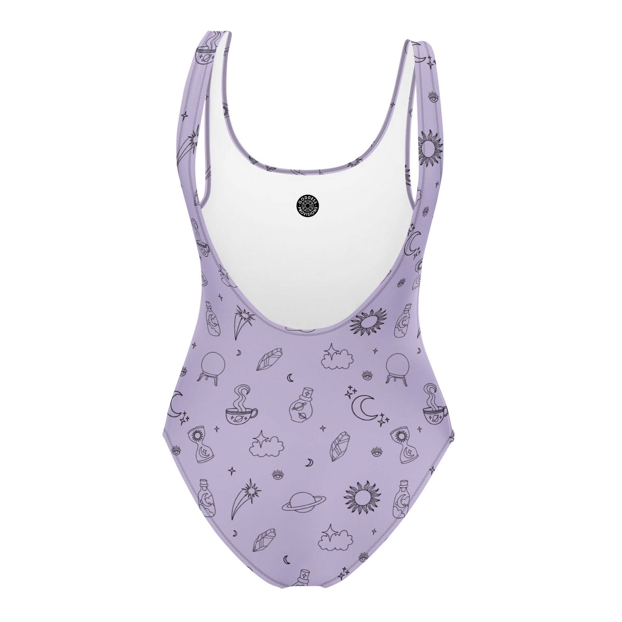 Woman's Swimsuit 1-Piece Low Back Celestial Magick