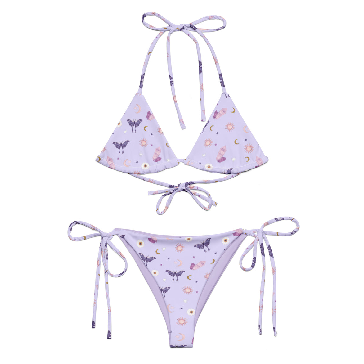 String Swimwear Woman's Bikini - String Bikini - Crystal Moon Moth – Goddess Provisions