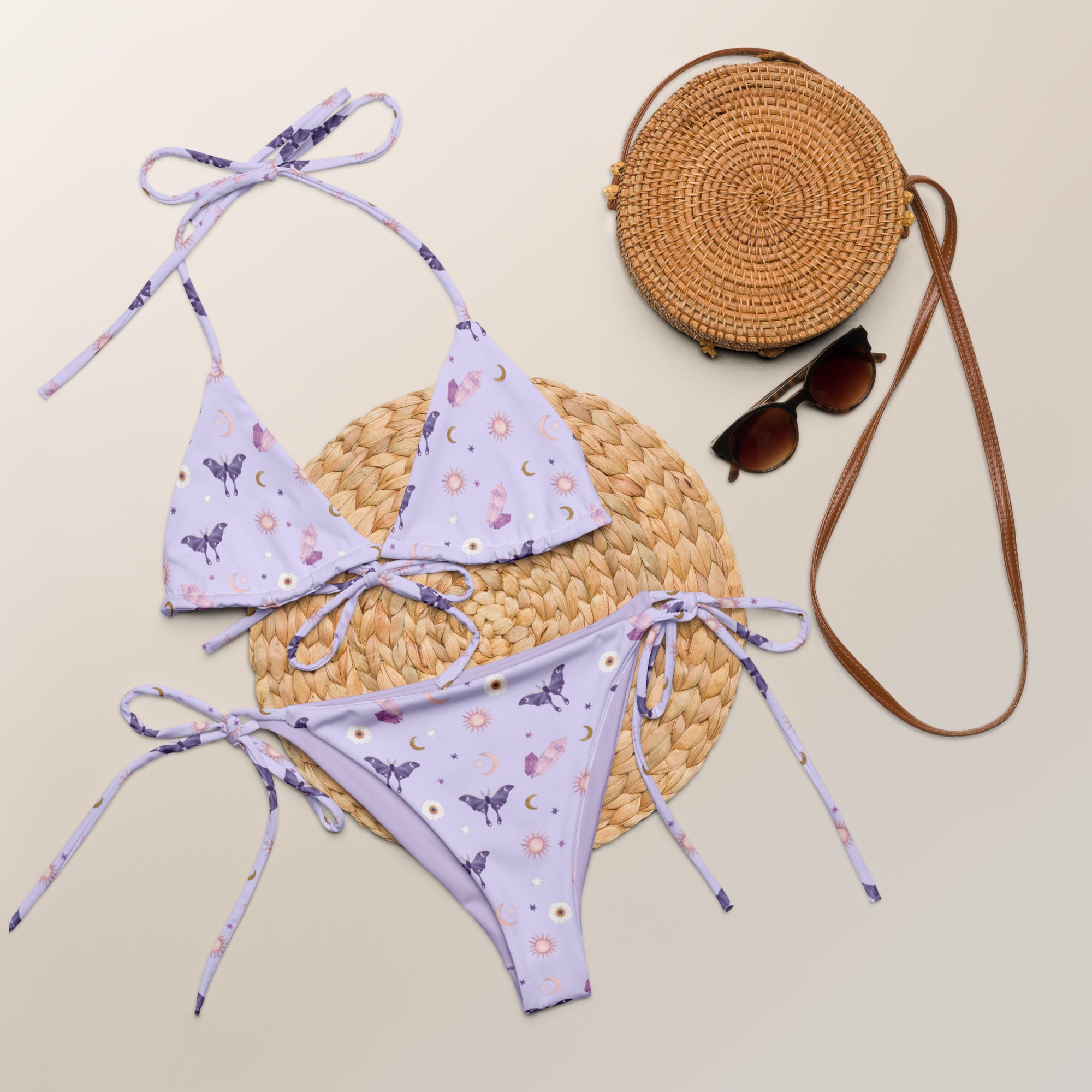 Woman's Bikini - String Bikini - Crystal Moon Moth