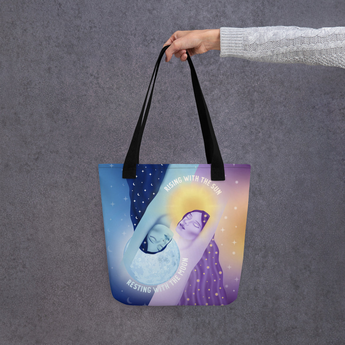 Rising With the Sun Resting With the Moon Tote Bag