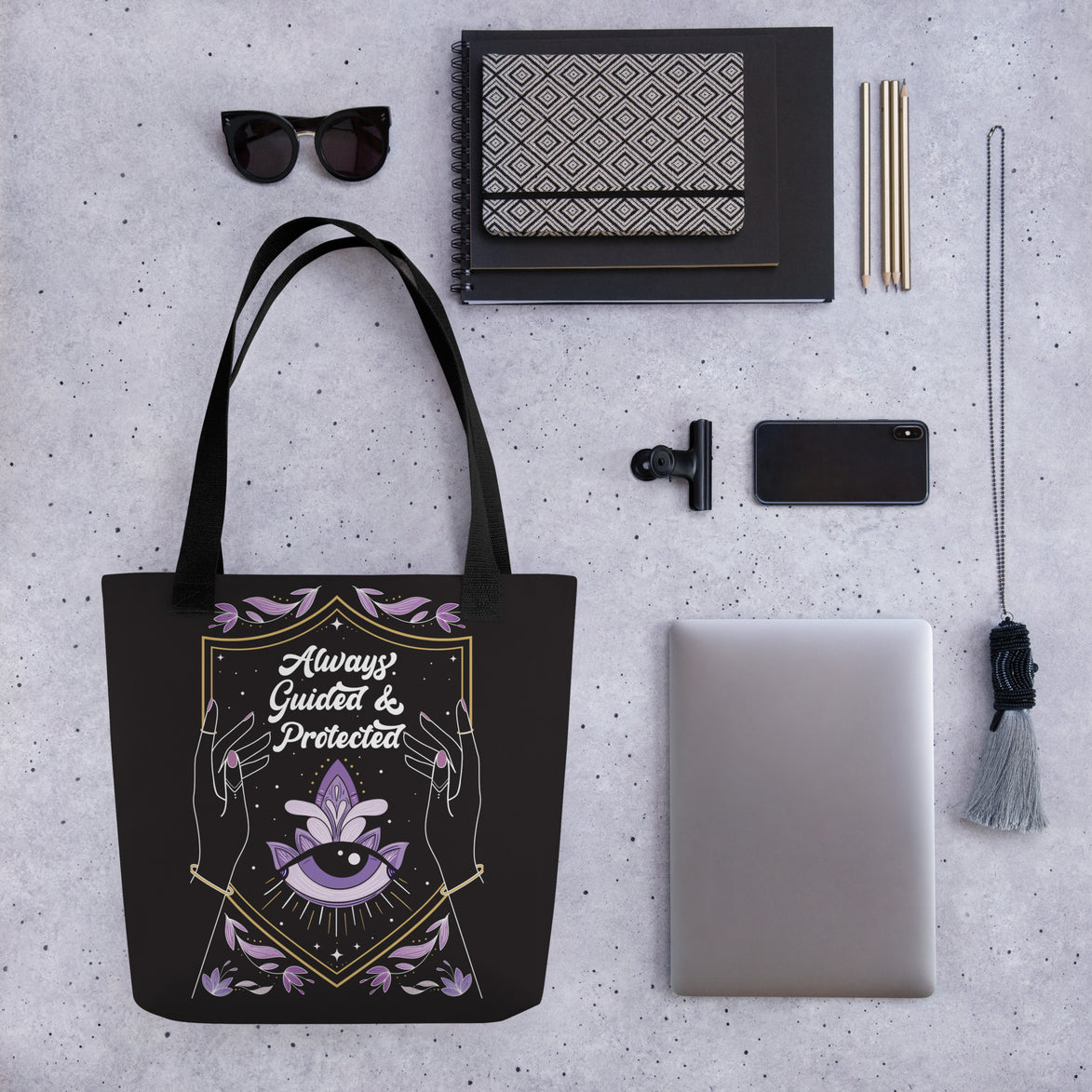 Always Guided & Protected Tote Bag | Dual handles
