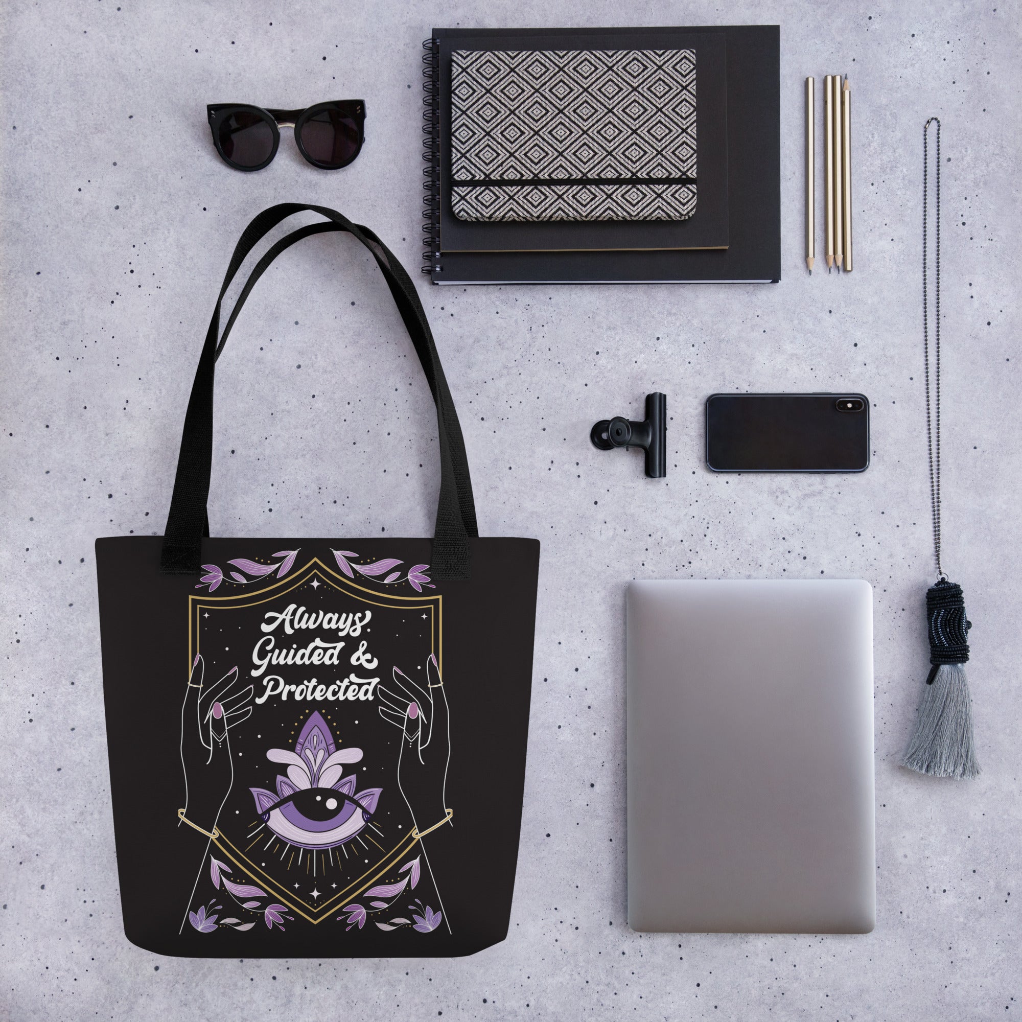 Always Guided & Protected Tote Bag | Dual handles