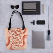 Healing Energy Flows Through Me Tote Bag