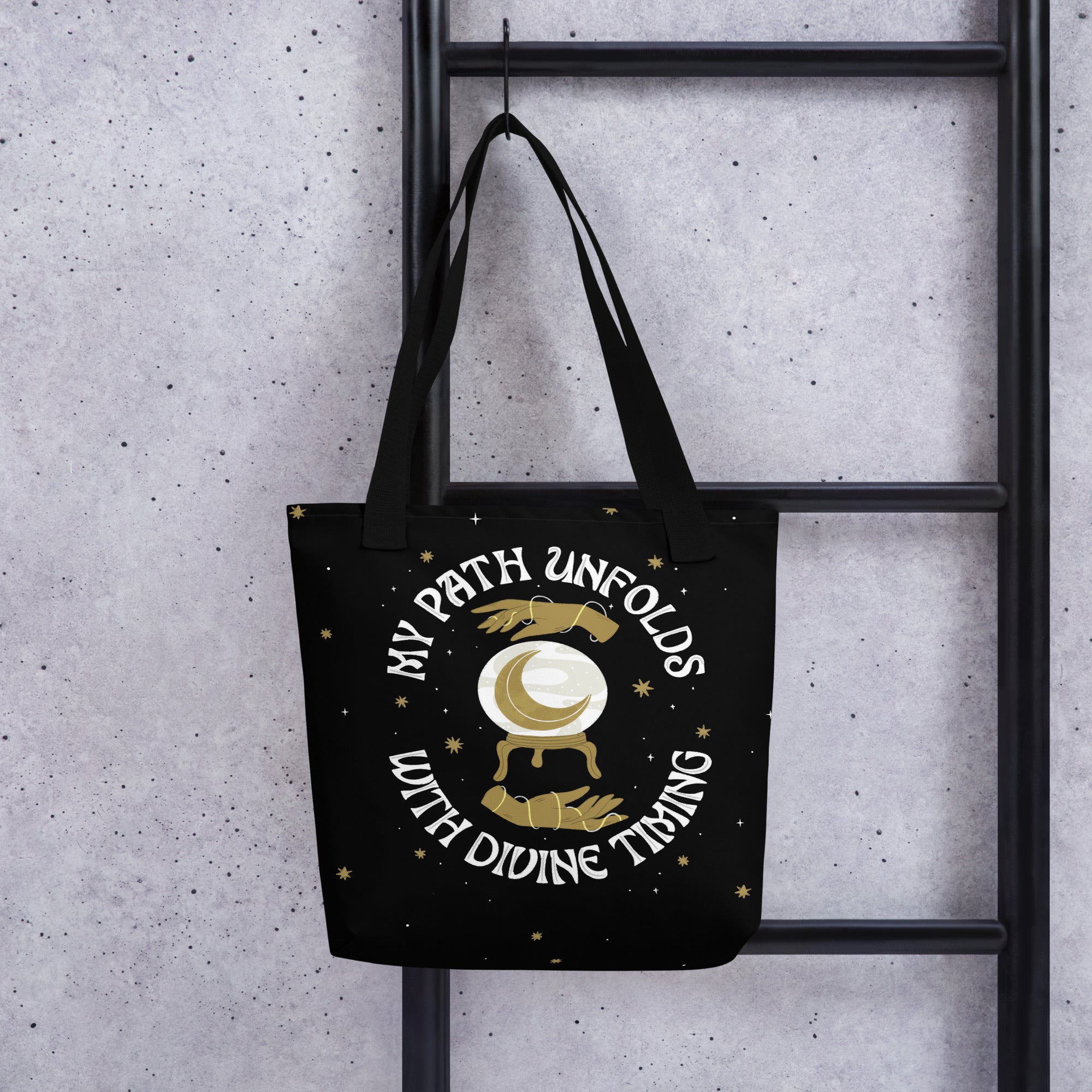 My Path Unfolds With Divine Timing Tote Bag