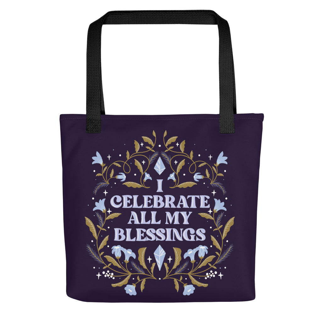 Woman's Tote bag - Eco-friendly - For the Witchy Woman - I Celebrate My Blessings Tote Bag
