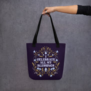 Woman's Tote bag - Eco-friendly - For the Witchy Woman - I Celebrate My Blessings Tote Bag