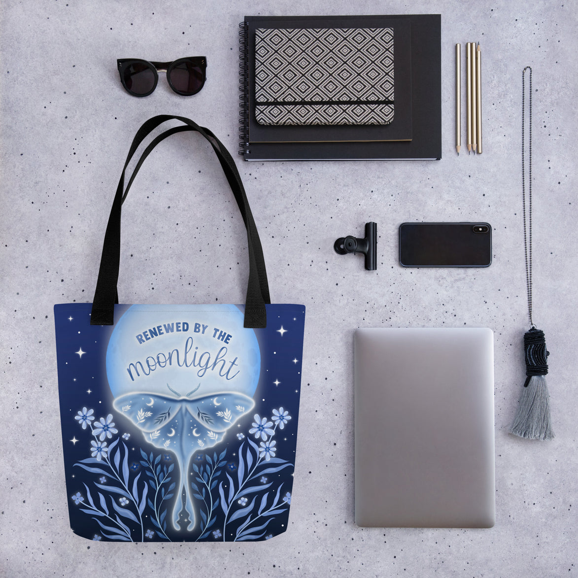 Woman's Tote bag - Eco-friendly - For the Witchy Woman - Renewed By The Moonlight Tote Bag
