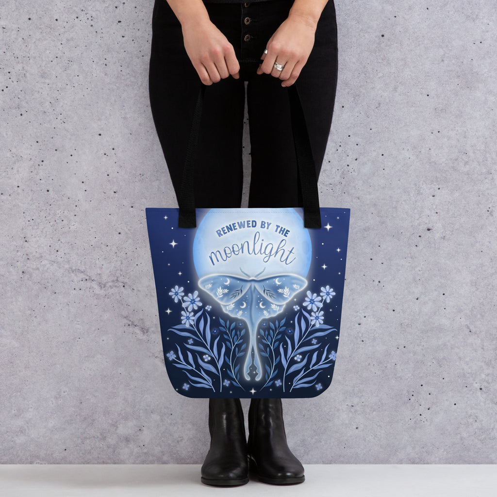 Woman's Tote bag - Eco-friendly - For the Witchy Woman - Renewed By The Moonlight Tote Bag