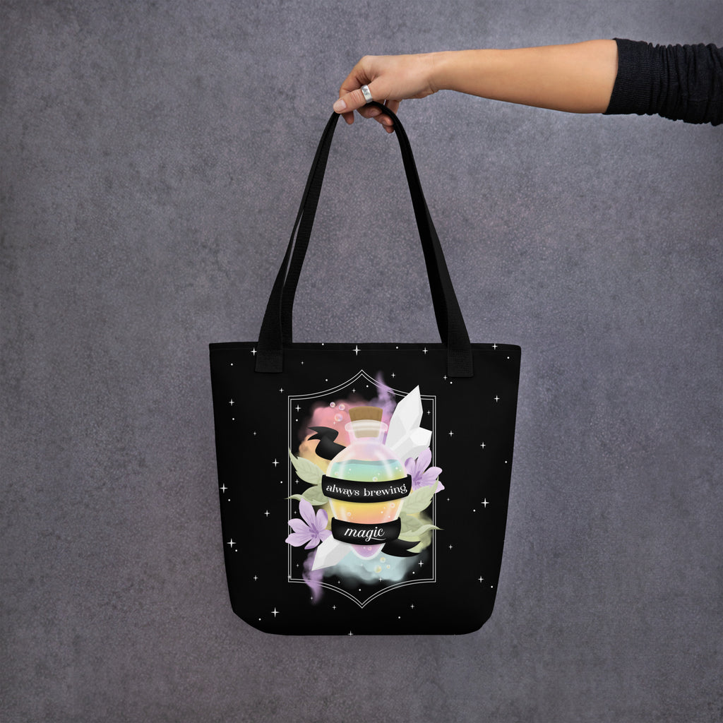 Woman's Tote bag - Eco-friendly - For the Witchy Woman - Always Brewing Magic Tote Bag