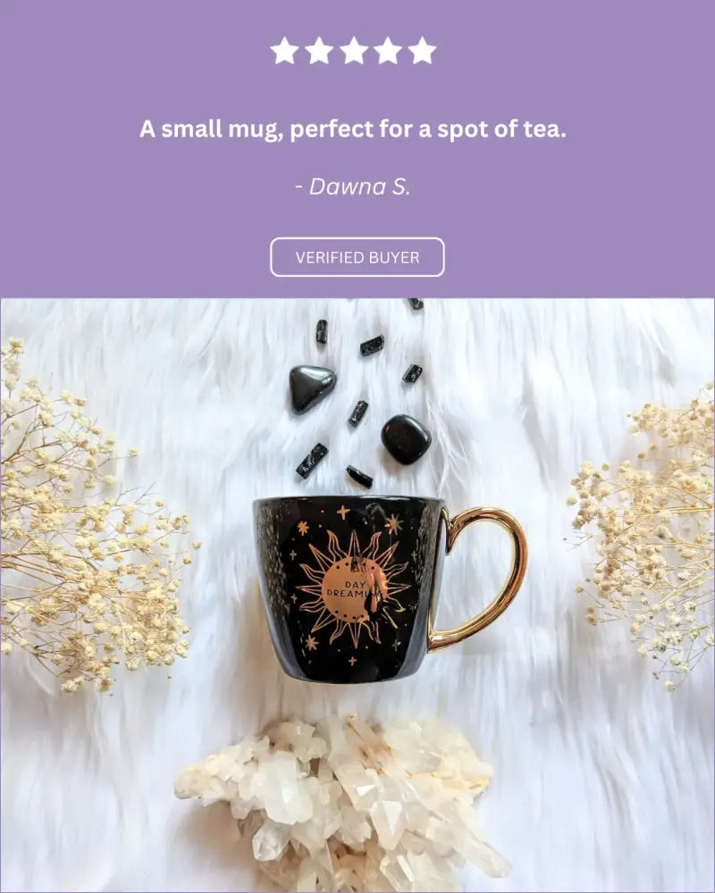 Black Tea Mug - Coffee Mug - Lunar & Solar Ceramic Mug