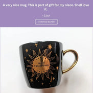 Black Tea Mug - Coffee Mug - Lunar & Solar Ceramic Mug