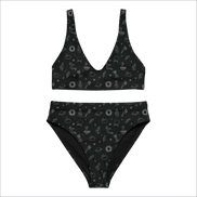 Celestial Magick 2 Piece Swimsuit XS / Black Print on Demand Clothing