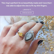 Clear Quartz Moonlight Ring