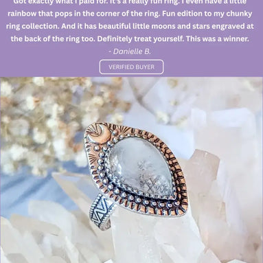 Clear Quartz Moonlight Ring