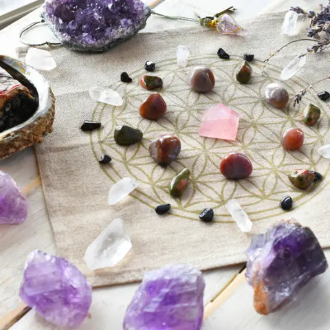 How to Create a Crystal Grid Goddess Provisions