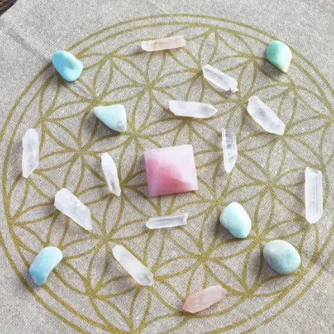 How to Create a Crystal Grid Goddess Provisions