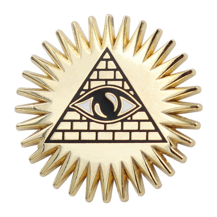 Occult Pyramid and Eye Enamel Pin, accessory, a small everyday talisman | Goddess Provisions