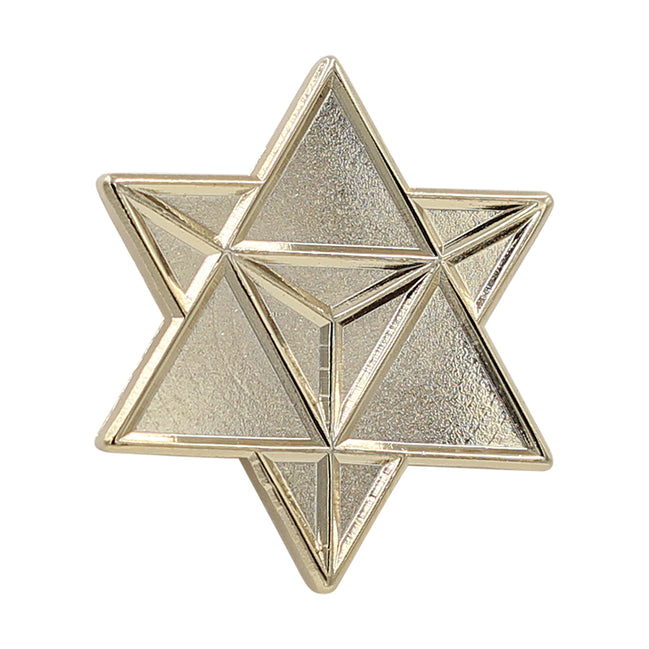 Gold Merkaba Star Enamel Pin, accessory, a small everyday talisman | Goddess Provisions