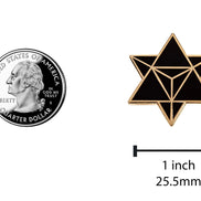 Gold Merkaba Star Enamel Pin