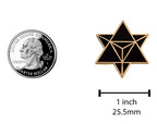 Gold Merkaba Star Enamel Pin