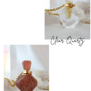 Healing Stones Bottle Pendant Necklace