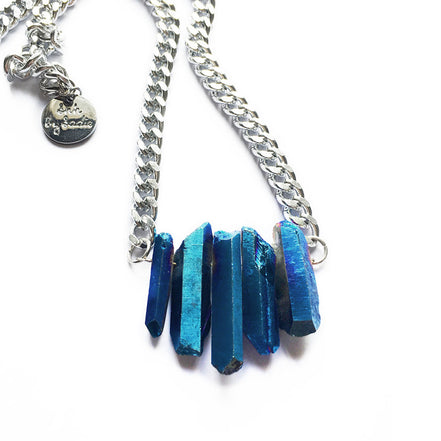 Rocked Up Mini Crystal Quartz Necklace, crystal jewelry, photo 2