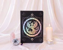 The 2027 Moon Wisdom Planner in Holographic Obsidian, a moon phase planner for rituals and manifestation