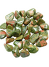 Set of 10 Tumbled Green Unakite