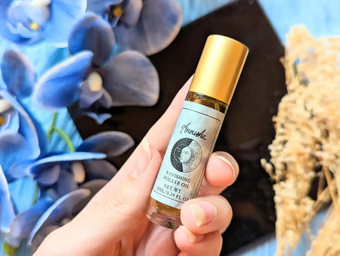 Anousha banishing oil available at goddess provisions