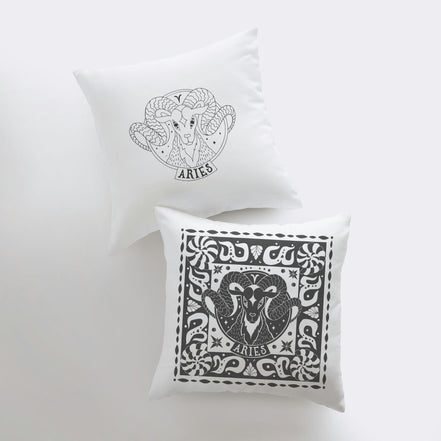 Aries Block Print Pillow
