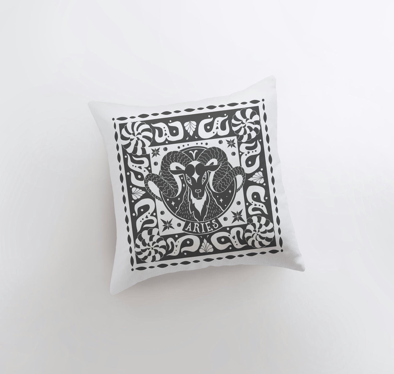 Aries Block Print Pillow