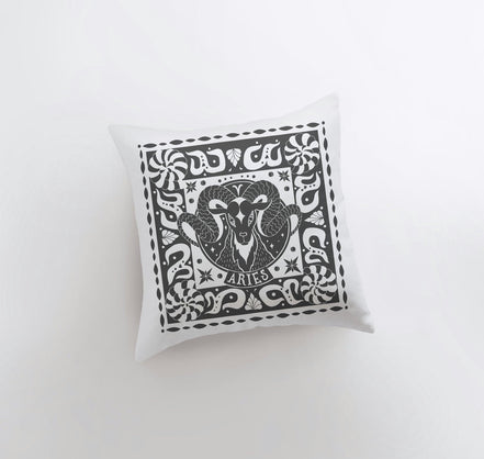 Aries Block Print Pillow