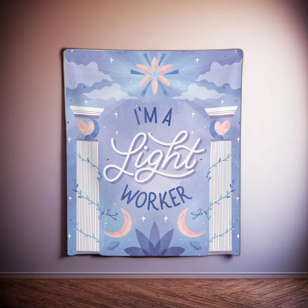 I'm a Light Worker Tapestry