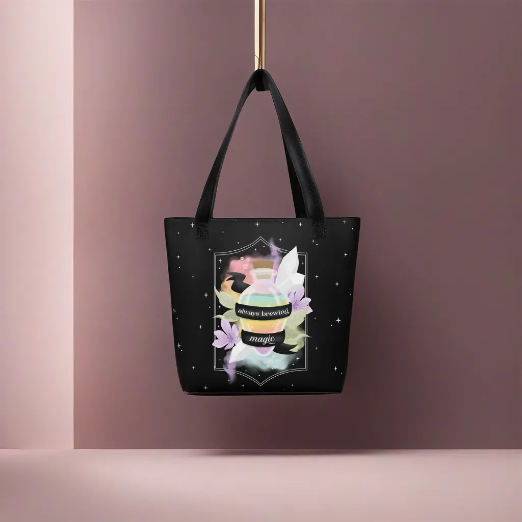 Woman's Tote bag - Eco-friendly - For the Witchy Woman - Always Brewing Magic Tote Bag