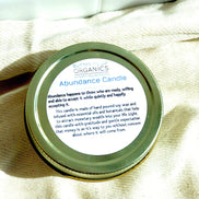 Organic Abundance Intention Candle
