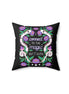 I Connect to the Magic Within Vegan Suede Pillow