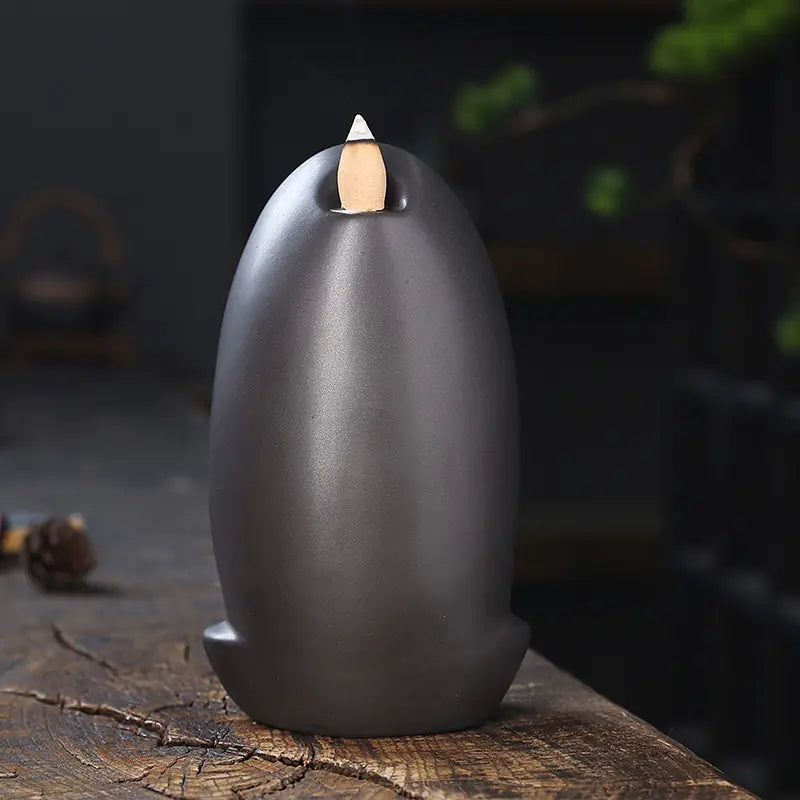 Clay Waterfall Backflow Incense Holder