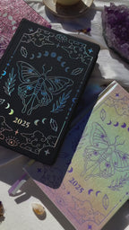 Attract Abundance 2025 bundle pack - Black Lunar Planner - Moon Planner