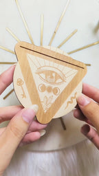 Third Eye Wooden Tarot Card Stand