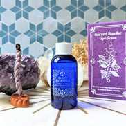 Refresh and hydrate your skin with the Cruz Azul Brightening Toner. Infused with lavender, eucalyptus, and butterfly pea blossoms, this vegan toner balances tone and reduces redness for a radiant glow. Available at Goddess Provisions.