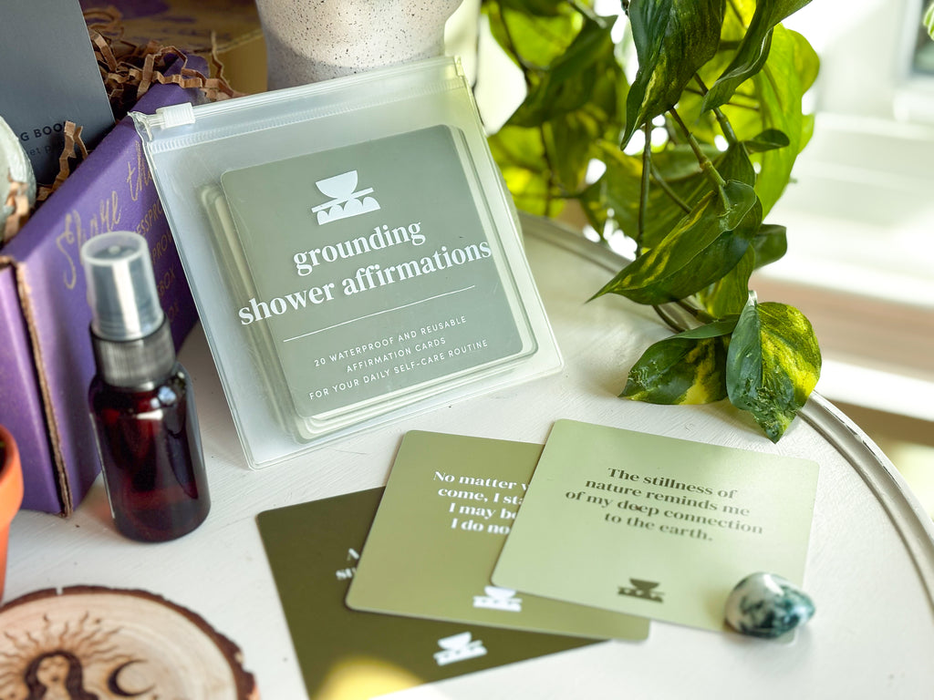 Realign with your inner peace and clear your mind Grounding Shower affirmations