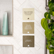 Realign with your inner peace and clear your mind Grounding Shower affirmations