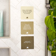 Realign with your inner peace and clear your mind Grounding Shower affirmations