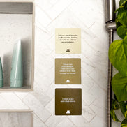 Realign with your inner peace and clear your mind Grounding Shower affirmations