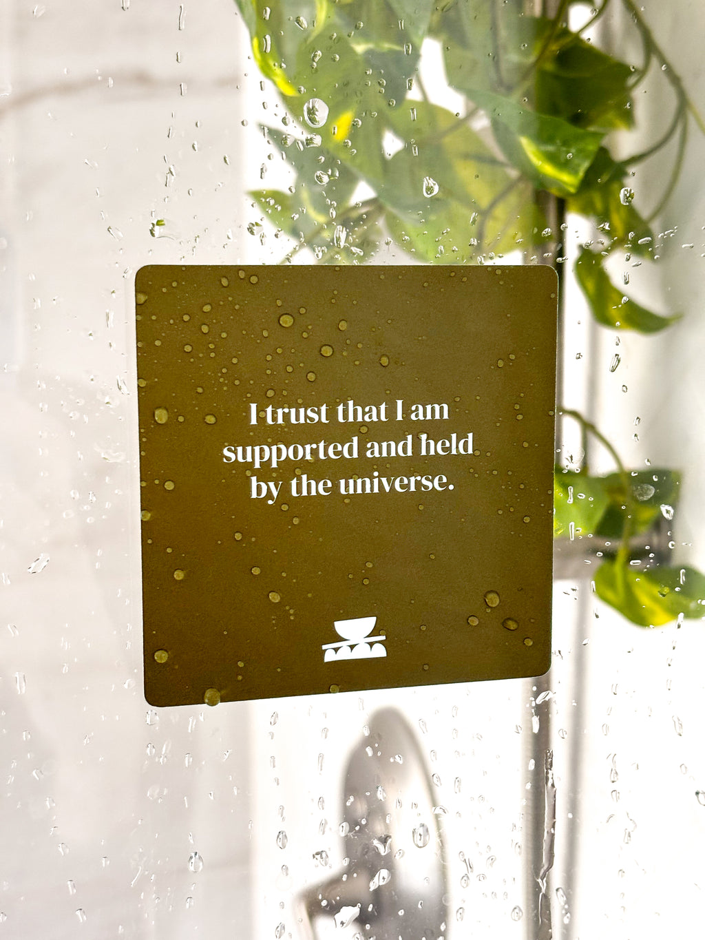 Realign with your inner peace and clear your mind Grounding Shower affirmations