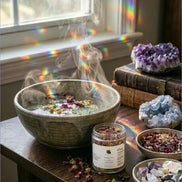 Herbal facial steam for skincare, relaxation, and ritual self care